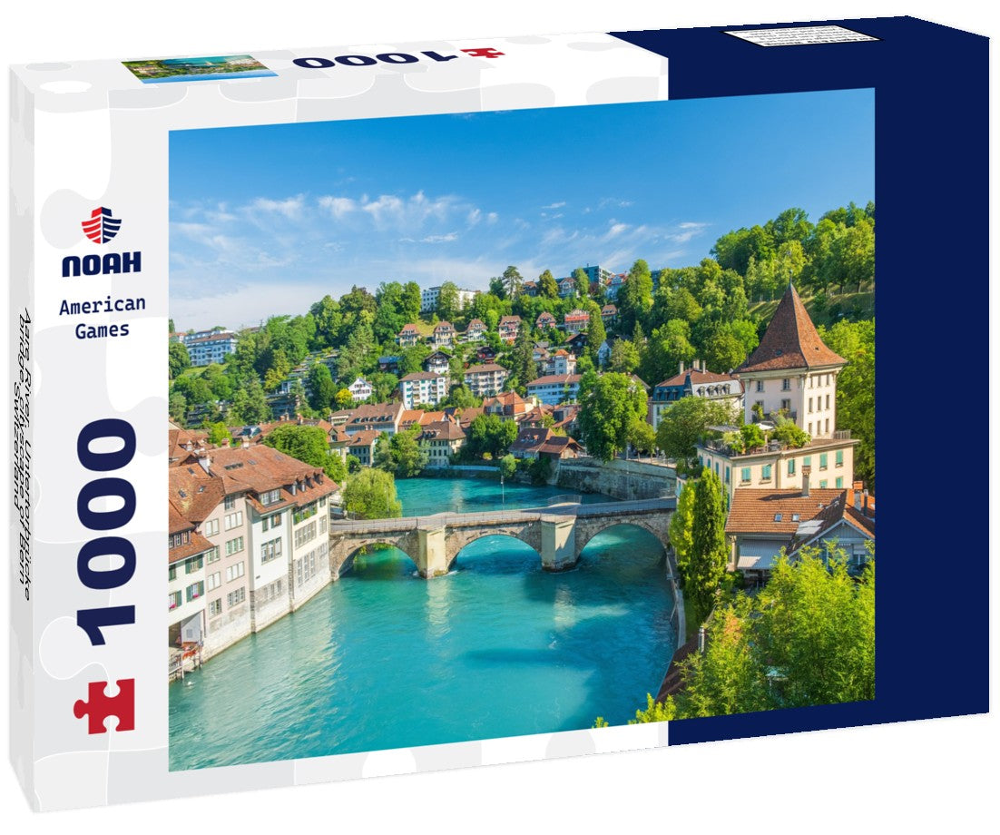 Noah Jigsaw Puzzle Aare River, Untertorbrücke bridge, cityscape of Bern, Switzerland 1000 pieces