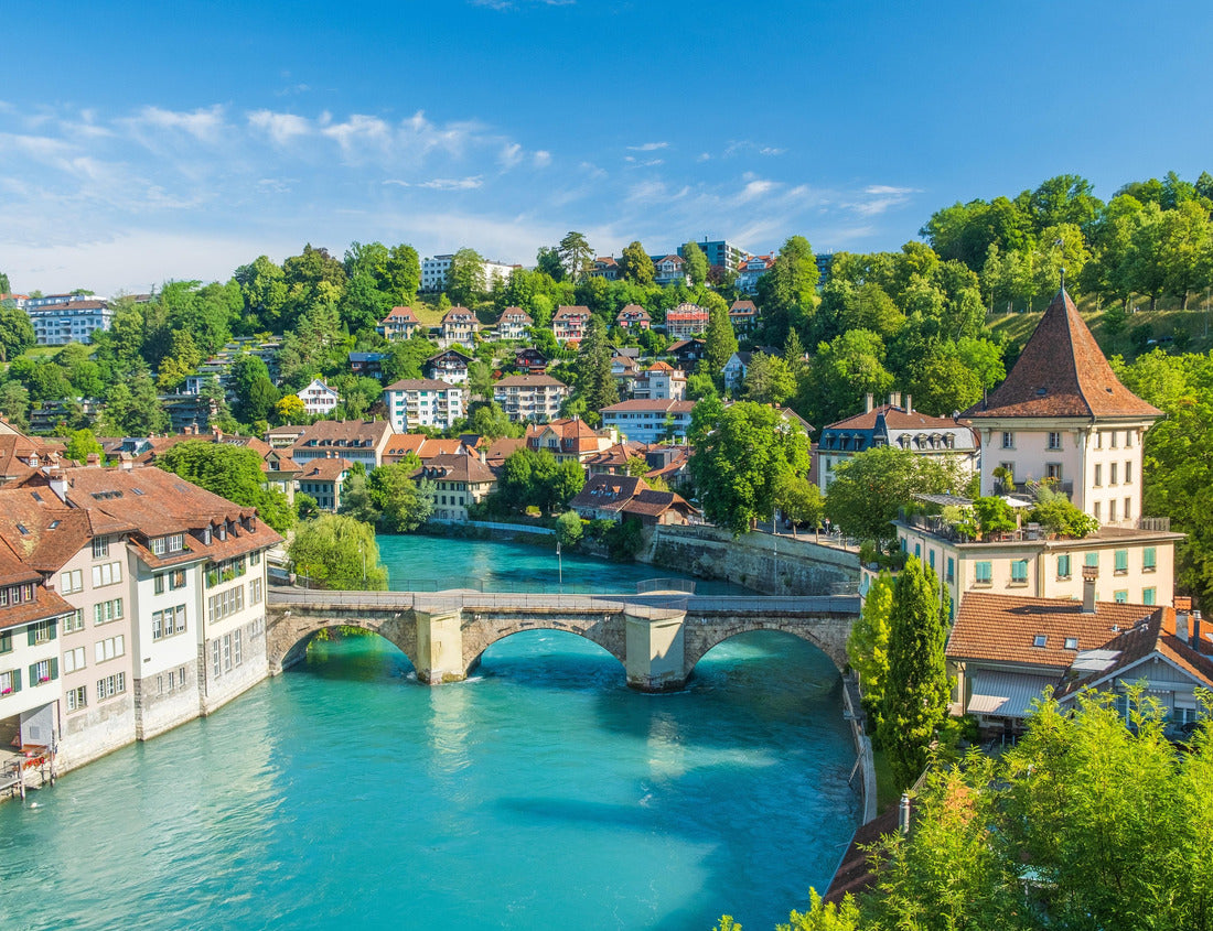 Noah Jigsaw Puzzle Aare River, Untertorbrücke bridge, cityscape of Bern, Switzerland 1000 pieces