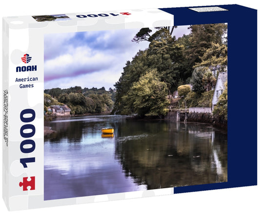 Noah Jigsaw Puzzle A yellow ship on the river at high tide in Helford, Cornwall 1000 pieces