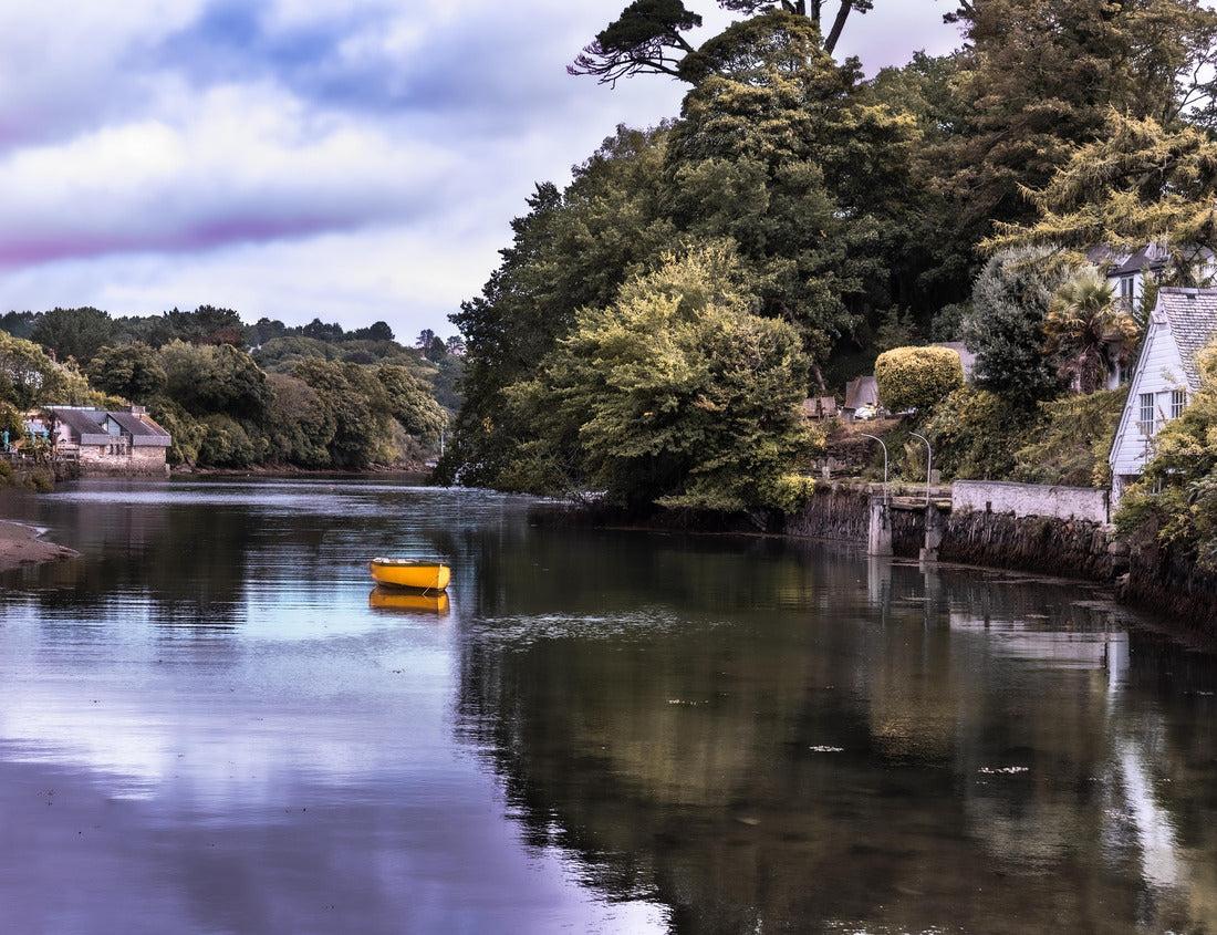 Noah Jigsaw Puzzle A yellow ship on the river at high tide in Helford, Cornwall 1000 pieces