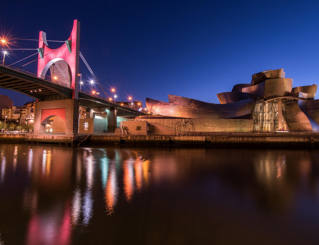 Noah Jigsaw Puzzle Guggenheim museum in Bilbao after sunset in November 1000 pieces