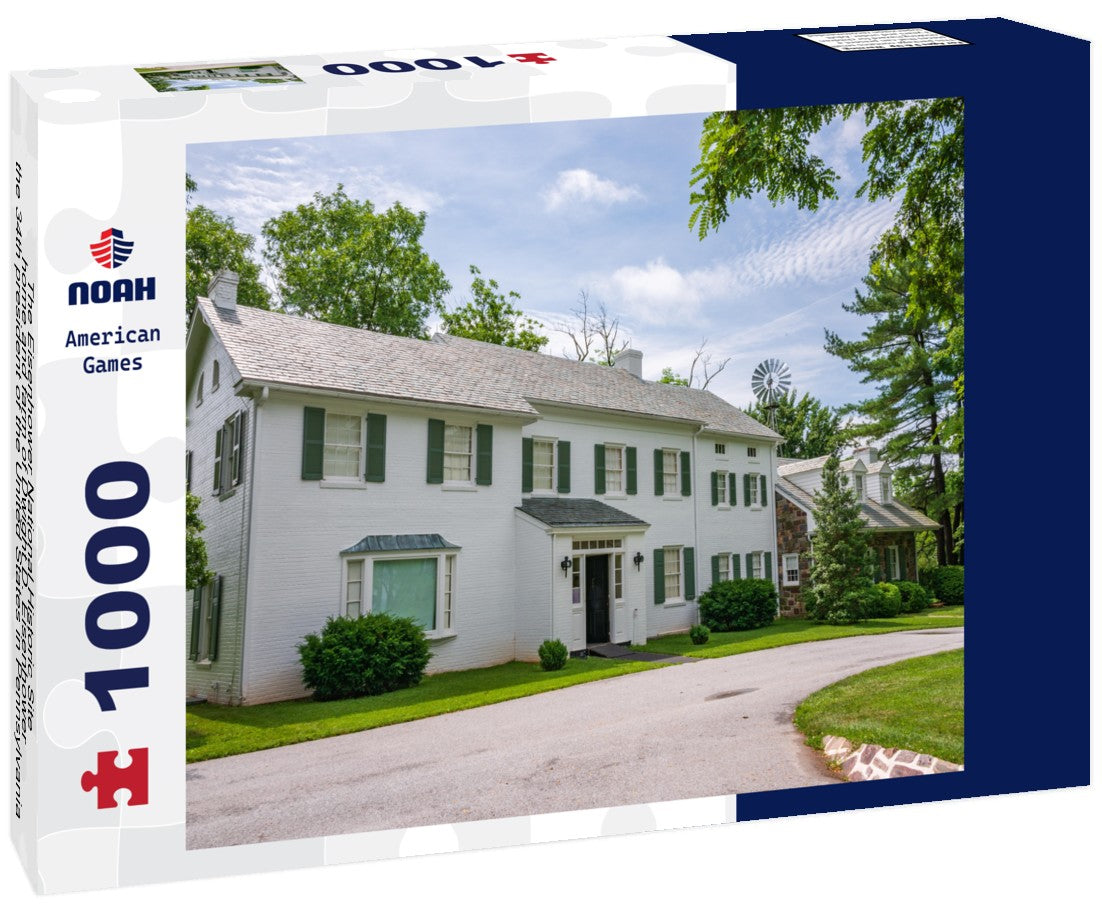 The Eisenhower National Historic Site, home and farm of Dwight D. Eisenhower, the 34th president of the United States in Pennsylvania 1000pc Puzzle