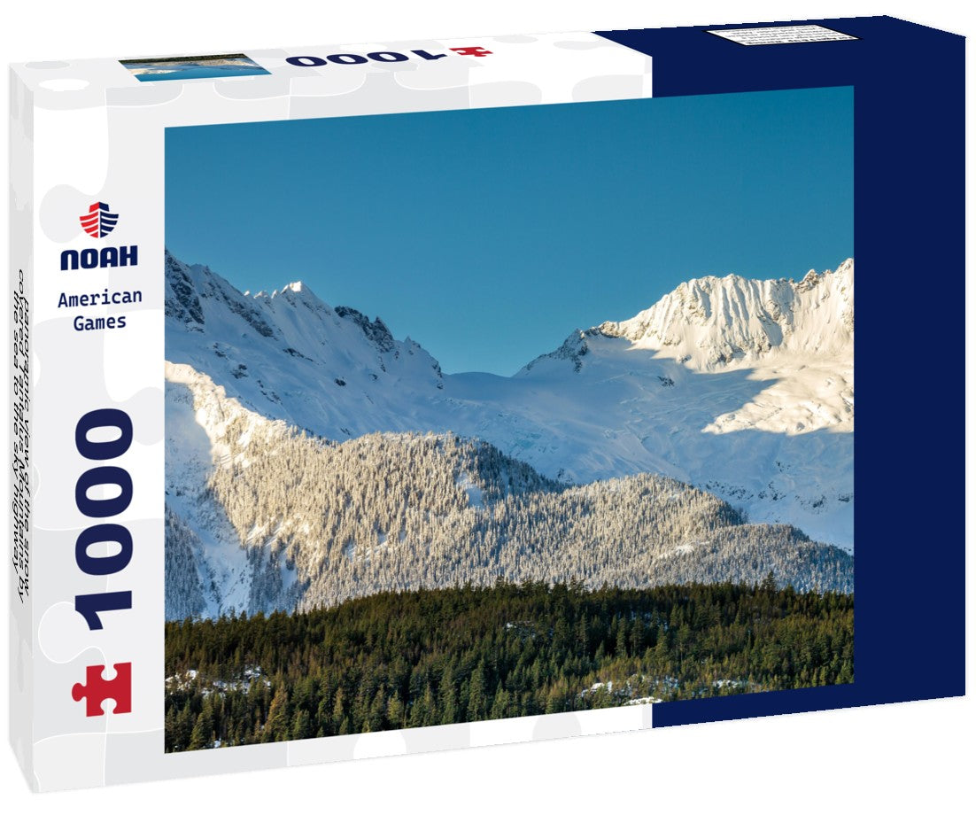 the snow-covered Tantalus Mountains by the sea to the sky highway 1000pc Puzzle