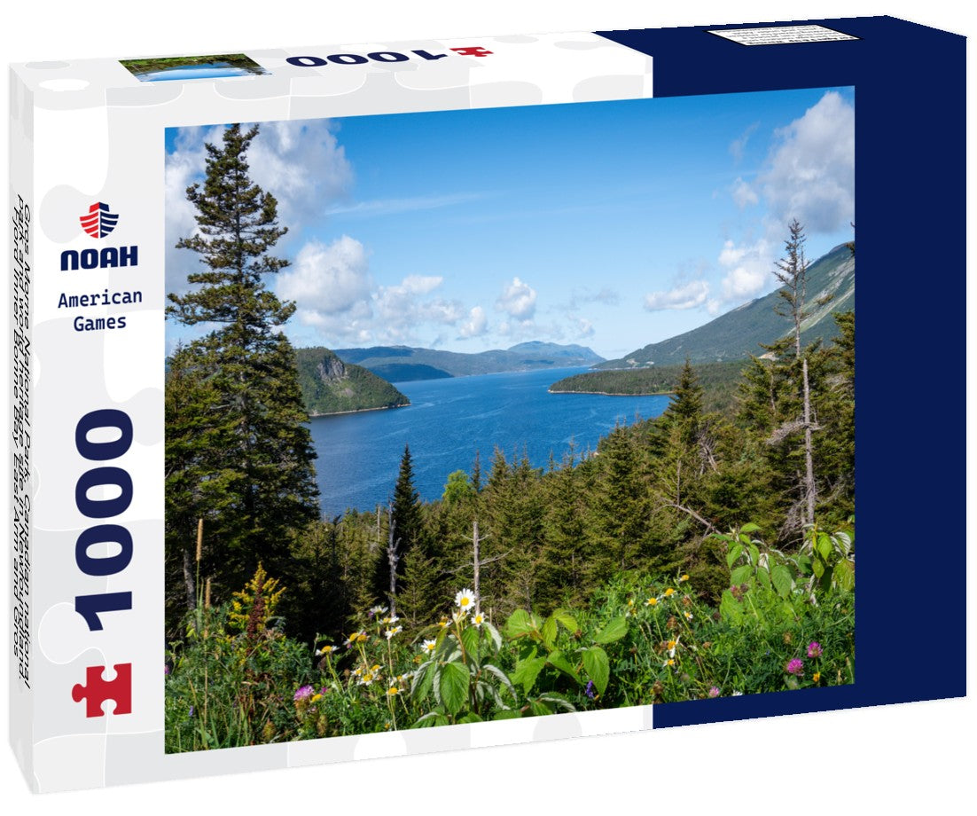 Noah Jigsaw Puzzle Gros Morne National Park, Canadian national park and world heritage site in Newfoundland. Fjord Inner Bonne Bay East Arm and Gros Morne Mountain 1000 pieces