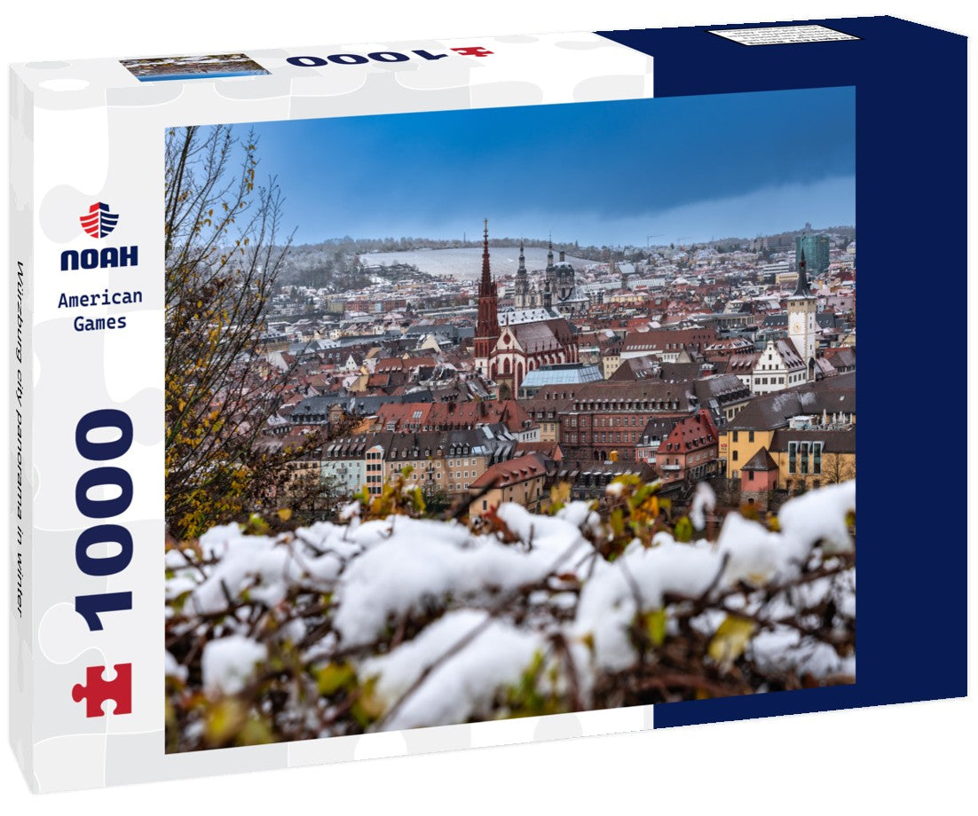 Würzburg city in winter 1000pc Puzzle