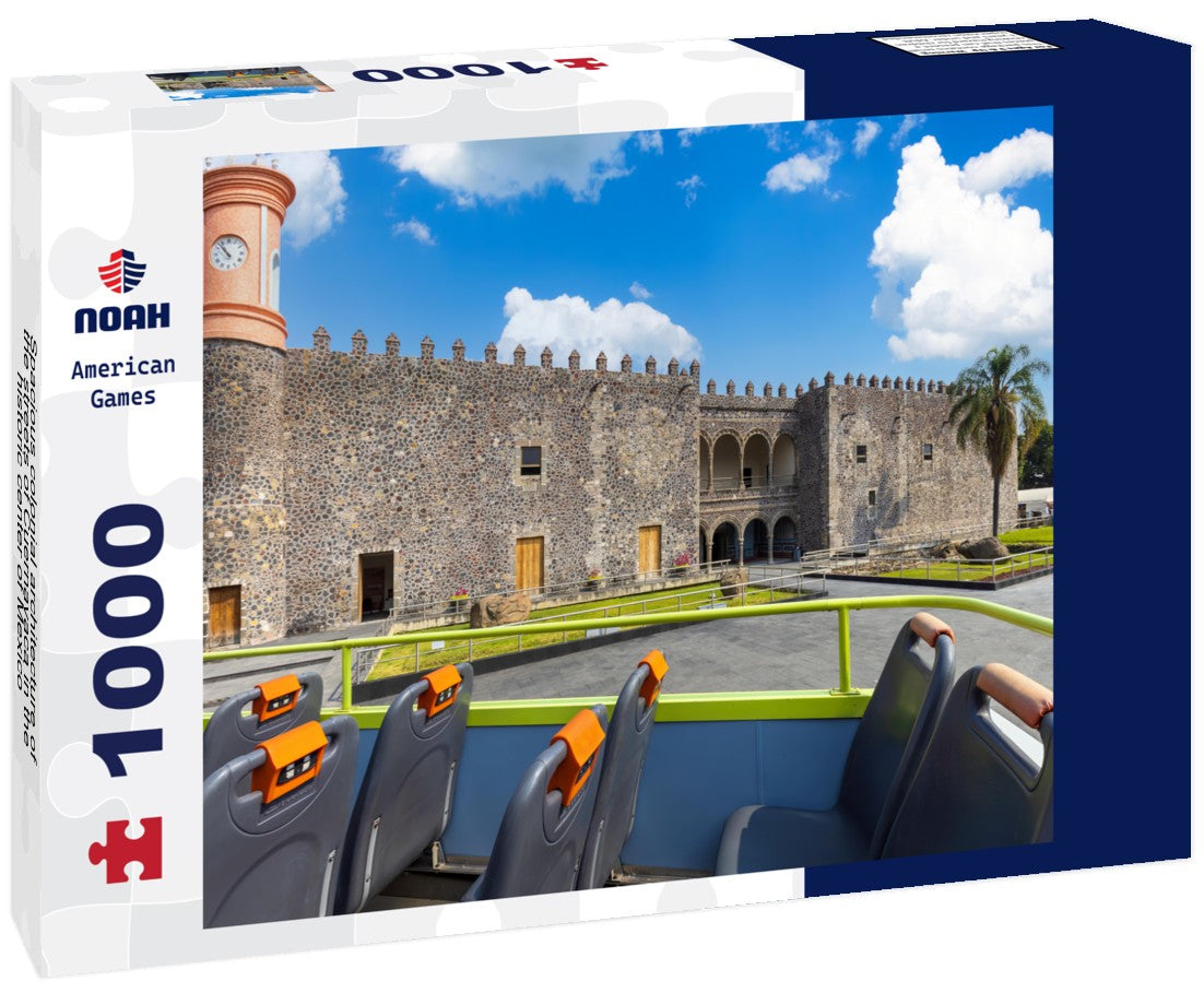 Spacious colonial architecture of the streets of Cuernavaca in the historic center of Mexico 1000pc Puzzle