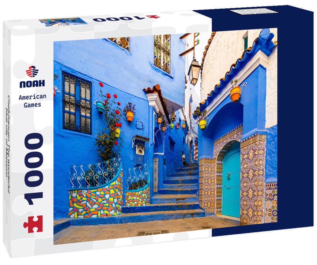 Noah Jigsaw Puzzle Chefchaouen The wonderful blue city of Morocco 1000 pieces