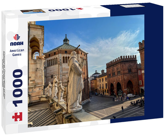 Noah Jigsaw Puzzle Cremona Panorama of the square from the Torrazzo tower at sunset 1000 pieces