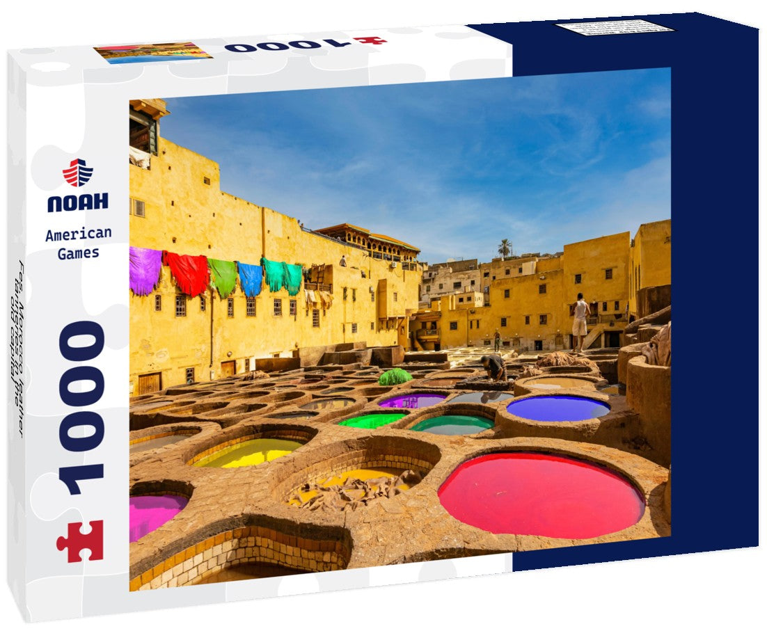 Noah Jigsaw Puzzle Fes, Morocco leather tanneries in the old capital 1000 pieces