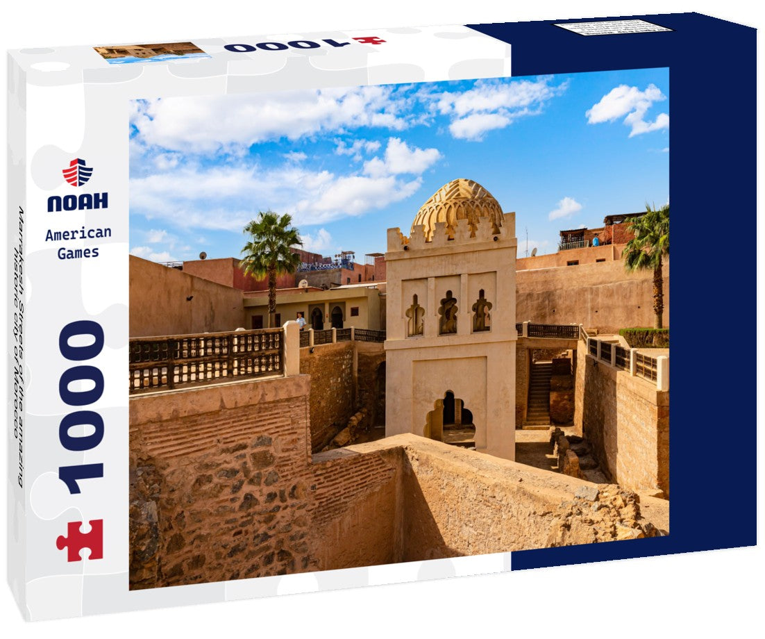 Noah Jigsaw Puzzle Marrakesh Streets of the amazing historic city of Morocco 1000 pieces