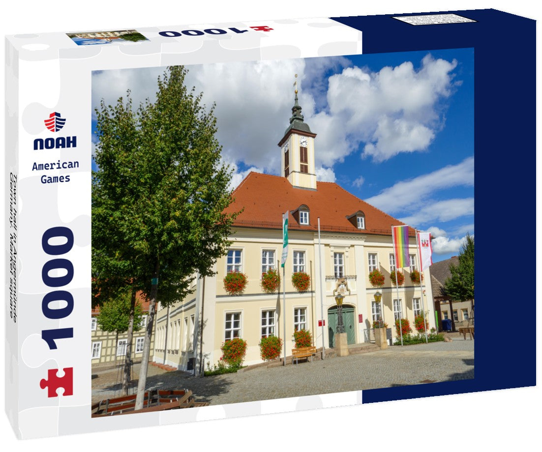 Town hall in Angermünde, Germany. Market square 1000pc Puzzle