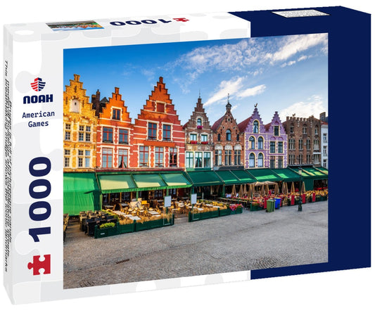 Noah Jigsaw Puzzle Bruges is full of picturesque canals, medieval buildings and cobblestone streets. This breathtaking image shows the iconic landmarks of Bruges, including the majestic Belfry 1000 pieces
