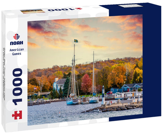 Noah Jigsaw Puzzle Sister Bay Town harbour view in Door County of Wisconsin 1000 pieces