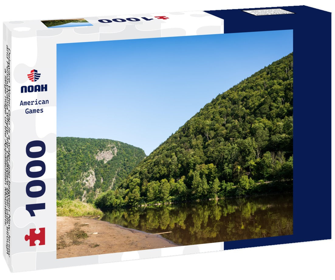 Noah Jigsaw Puzzle Delaware Water Gap is a water gap between New Jersey and Pennsylvania where the Delaware River cuts through a large ridge of the Appalachian Mountains. Delaware Water Gap National Recreation Area 1000 pieces