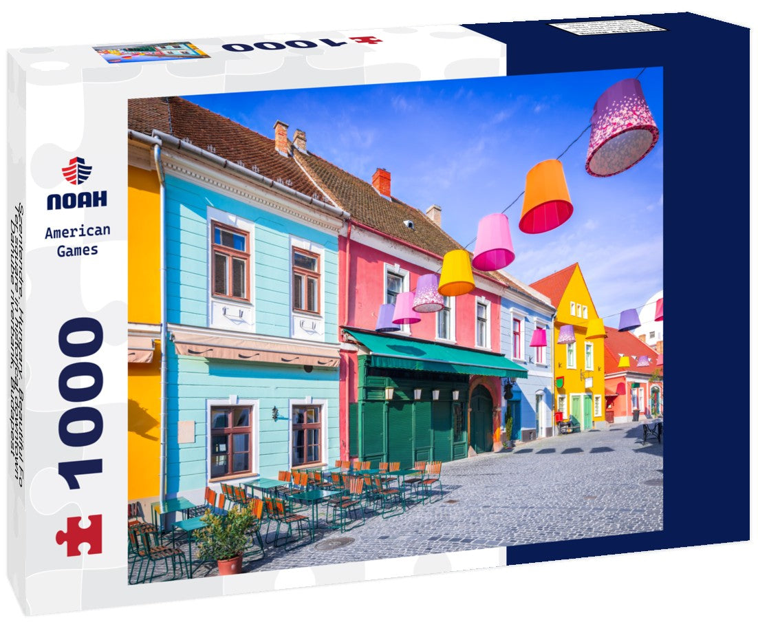 Szentendre, Hungary. Beautiful Fo Ter square in historical downtown, Danube riverbank, Budapest 1000pc Puzzle