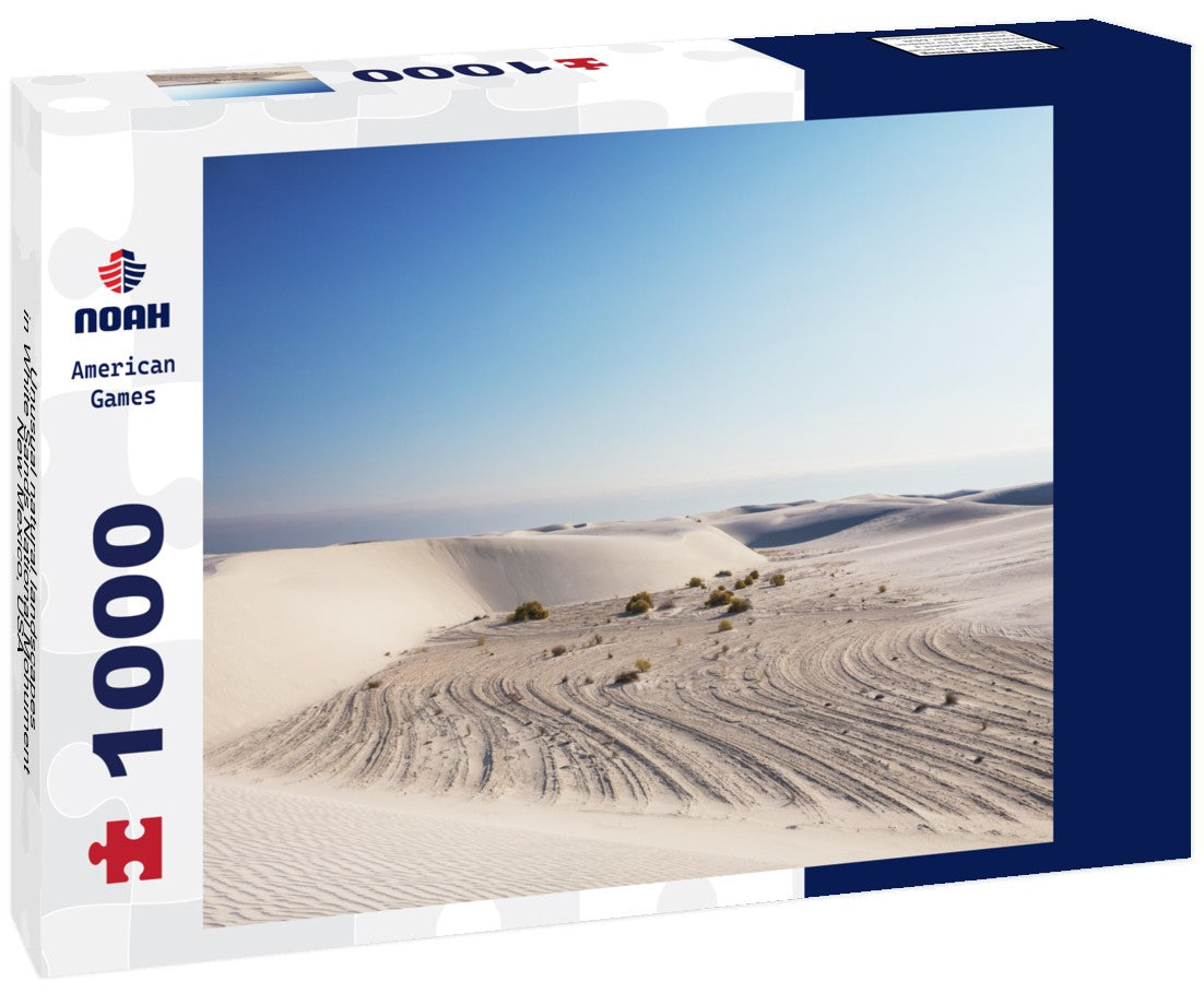 Noah Jigsaw Puzzle Unusual natural landscapes in White Sands National Monument, New Mexico, USA 1000 pieces