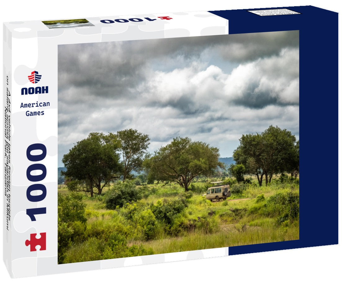 Noah Jigsaw Puzzle A 4x4 vehicle takes foreign tourists on safaris across the savannah in Mikumi National Park, Tanzania 1000 pieces
