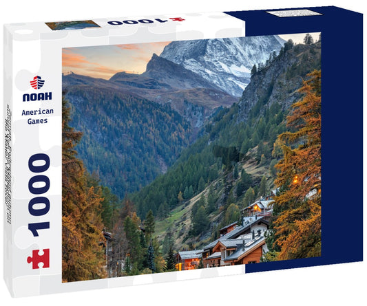 Noah Jigsaw Puzzle Zermatt, Switzerland autumn sunset with the Matterhorn on the Matter Vista River 1000 pieces