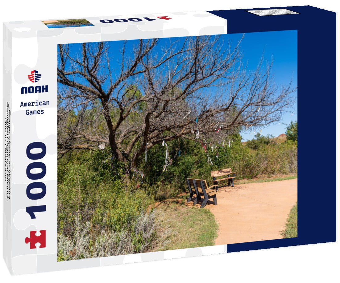 Noah Jigsaw Puzzle Prayer cloths at Washita Battlefield National Historic Site in Oklahoma 1000 pieces