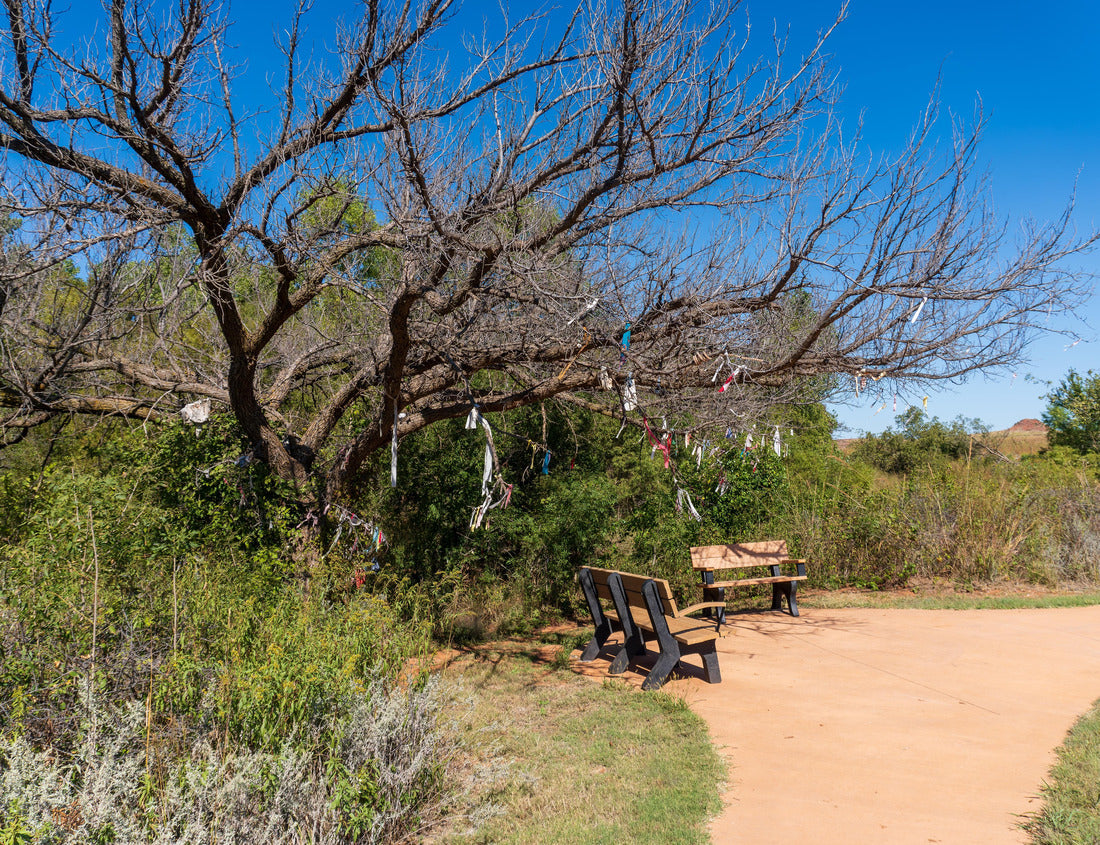 Noah Jigsaw Puzzle Prayer cloths at Washita Battlefield National Historic Site in Oklahoma 1000 pieces