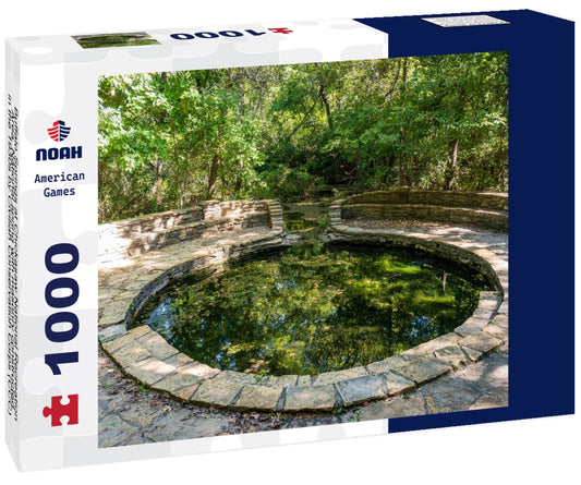 Noah Jigsaw Puzzle Buffalo Springs at Chickasaw National Recreation Area. National spring with masonry constructed in the 1930s by Civilian Conservation Corps (CCC) for former Platt National Park 1000 pieces