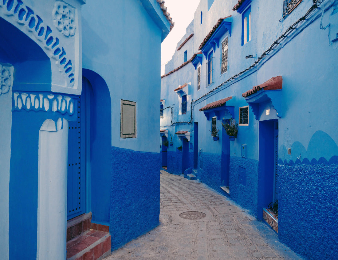 Noah Jigsaw Puzzle Chefchaouen blue town street in Morocco 1000 pieces