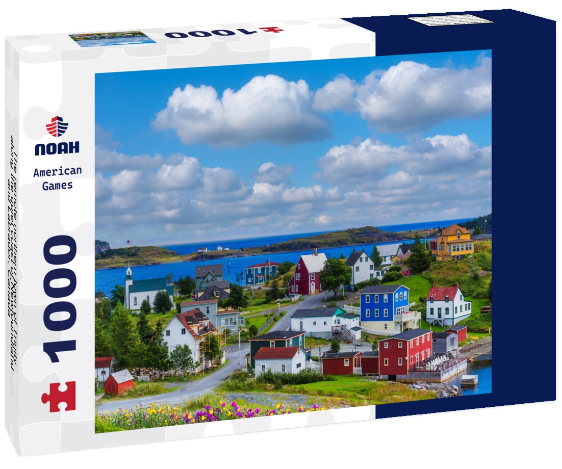 The remote northern town of Trinity, along the quiet coast of Newfoundland and Labrador, Canada 1000pc Puzzle