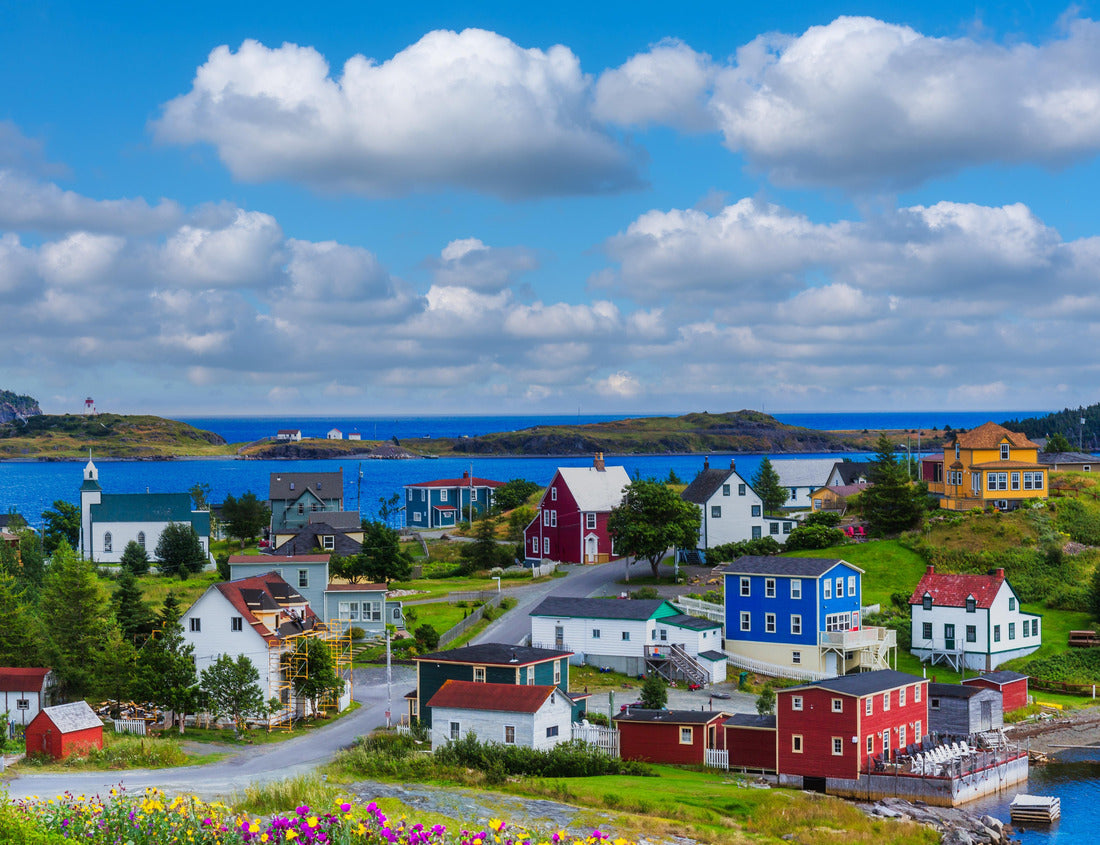 The remote northern town of Trinity, along the quiet coast of Newfoundland and Labrador, Canada 1000pc Puzzle