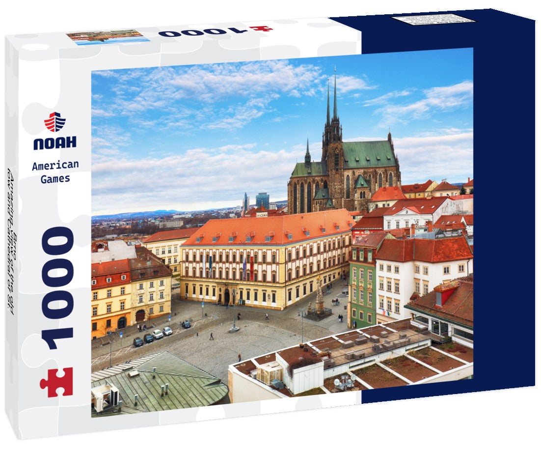 Noah Jigsaw Puzzle Brno - Amazing view of the old tow and Cathedral of St. Peter and Paul, Czech Republic at day 1000 pieces