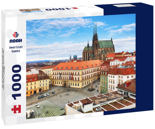 Noah Jigsaw Puzzle Brno - Amazing view of the old tow and Cathedral of St. Peter and Paul, Czech Republic at day 1000 pieces