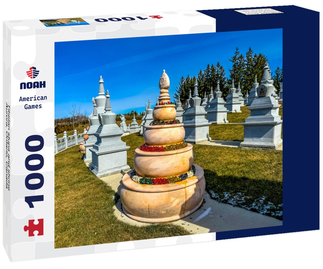 Tibetan stupa and shrine, Aurora, Ontario, Canada 1000pc Puzzle