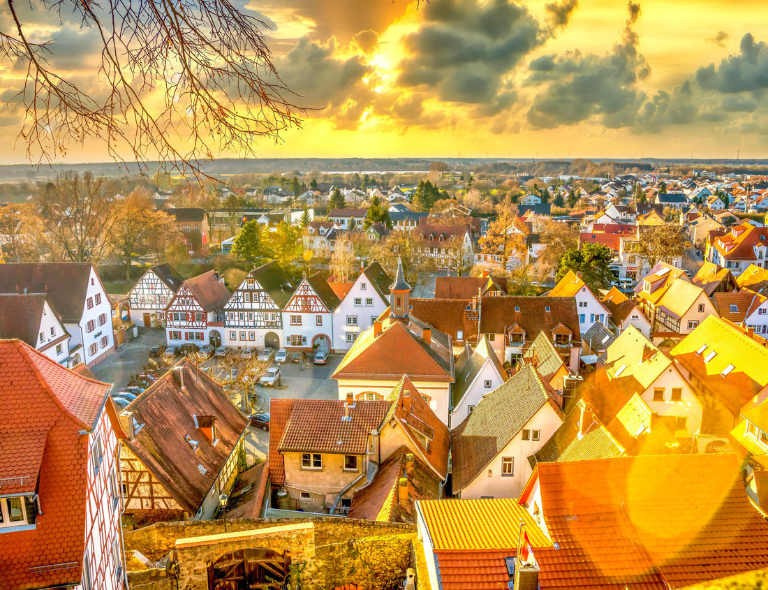 Old city of Zwingenberg, Hessen, Germany 1000pc Puzzle