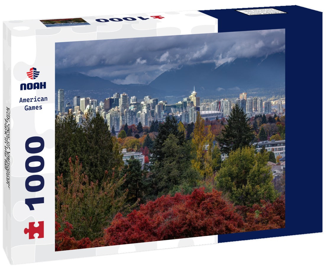 Noah Jigsaw Puzzle City view of Vancouver from Queen Elizabeth Park in the fall 1000 pieces