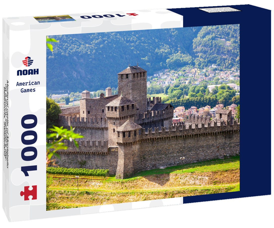 Noah Jigsaw Puzzle Medieval castle of Montebello on a sunny summer's day. Bellinzona, Switzerland 1000 pieces
