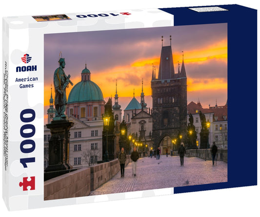 Noah Jigsaw Puzzle Charles Bridge (Karluv Most) over River Vltava, UNESCO World Heritage Site, Prague, Czech Republic 1000 pieces