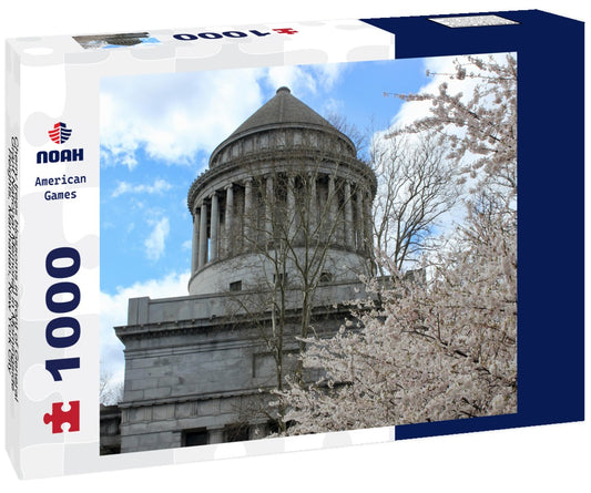 Noah Jigsaw Puzzle Cherry trees blossoms in front of General Grant National Memorial in Morningside Heights, Manhattan, New York City 1000 pieces