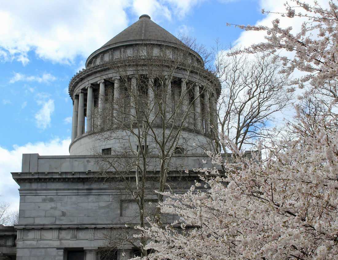 Noah Jigsaw Puzzle Cherry trees blossoms in front of General Grant National Memorial in Morningside Heights, Manhattan, New York City 1000 pieces