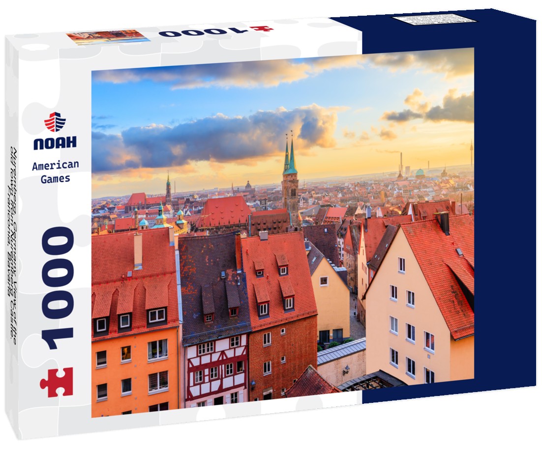 Nuremberg, Germany View of the old town from Nuremberg Castle. Franconia, Bavaria 1000pc Puzzle