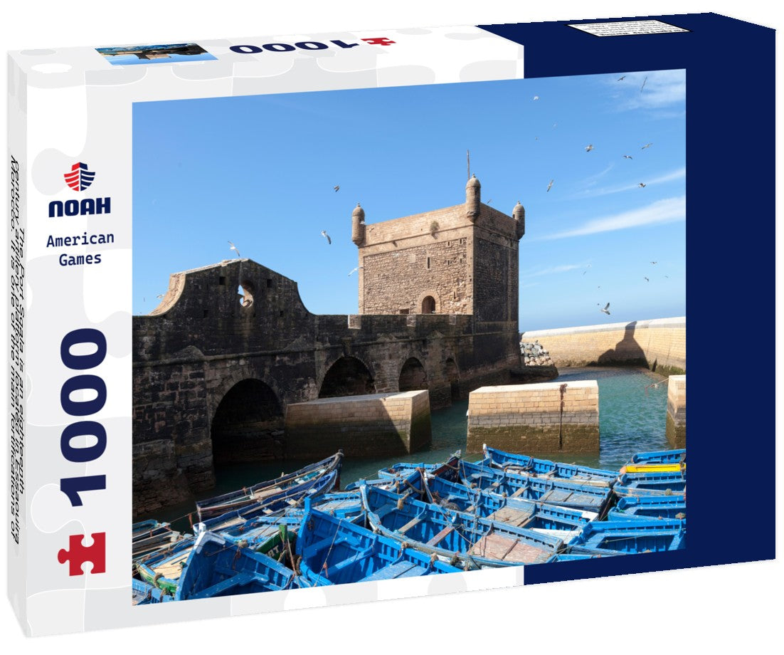 The Port Sqala is an eighteenth-century artillery platform located in Essaouira, Morocco. It is one of the main fortifications of the city of Essaouira, and is located in the port of Essaouira 1000pc Puzzle