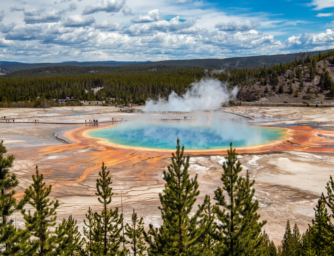 Noah Jigsaw Puzzle Grand Prismatic Spring in Yellowstone National Park, Wyoming USA from the view of Fairy Falls Trail, horizontal 1000 pieces