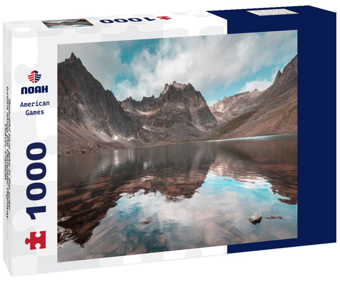 Noah Jigsaw Puzzle Beautiful blue lake in the polar tundra along the Dempster Highway, Yukon, Canada 1000 pieces