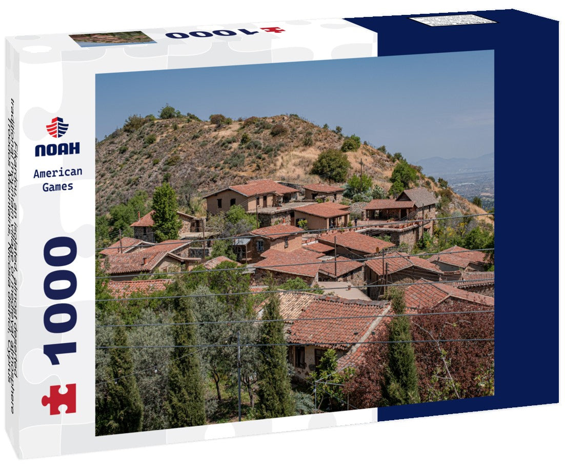 Noah Jigsaw Puzzle Fikardou, an isolated, almost deserted, traditional mountain village of medieval atmosphere,Troodos Mountains, Nicosia district, Cyprus 1000 pieces