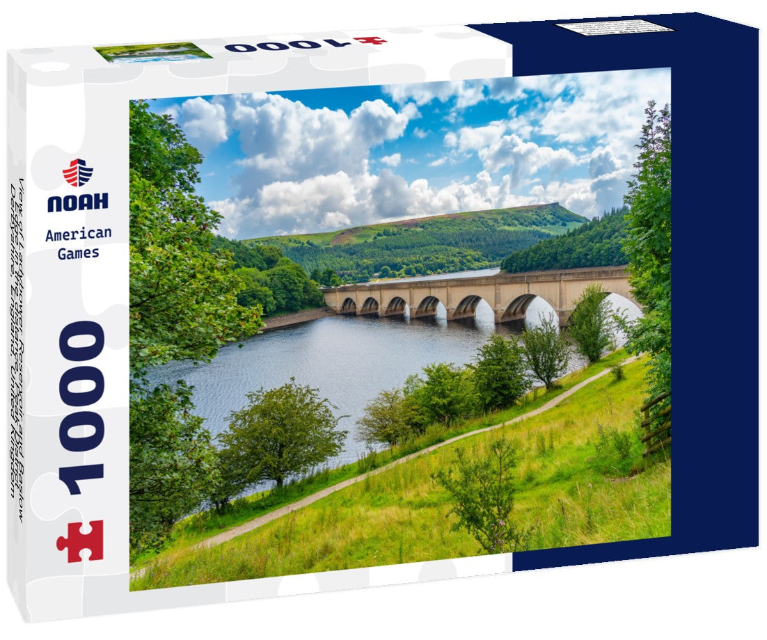 Ladybower Reservoir and Baslow Edge in the distance, Peak District, Derbyshire, England, United Kingdom 1000pc Puzzle
