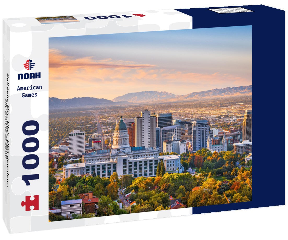 Noah Jigsaw Puzzle Salt Lake City, Utah, USA downtown city skyline at dawn 1000 pieces