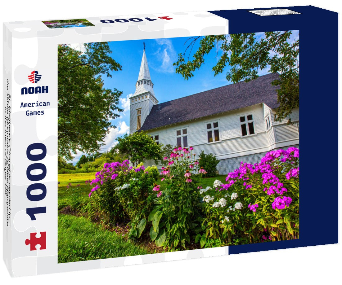 St. Matthew's Chapel is nestled in the White Mountains of New Hampshire in the town of Sugar Hill 1000pc Puzzle