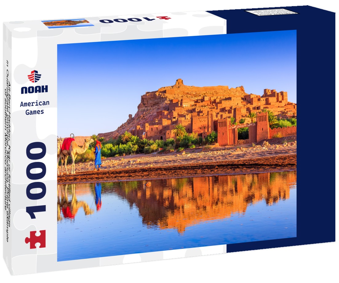 Noah Jigsaw Puzzle Ait-Ben-Haddou, Ksar or fortified village in Ouarzazate province, Morocco. Prime example of southern Morocco architecture 1000 pieces