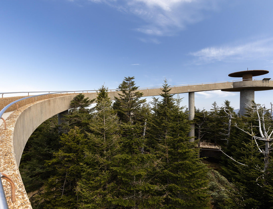 Noah Jigsaw Puzzle Clingmans Dome is located in the Great Smoky Mountains National Park in North Carolina with a circular lookout tower with panoramic views and an elevation of 6,643 feet 1000 pieces