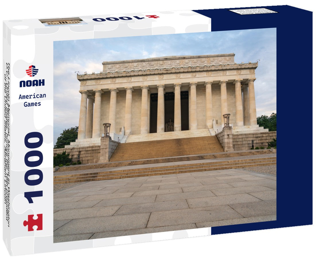 The Lincoln Memorial, Monument in Washington, D.C., United States, honors the 16th president of the United States, Abraham Lincoln 1000pc Puzzle