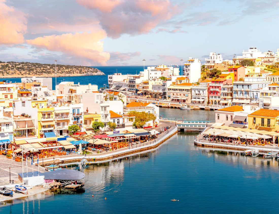 Old city of Agios Nikolaos, Island Crete, Greece 1000pc Puzzle