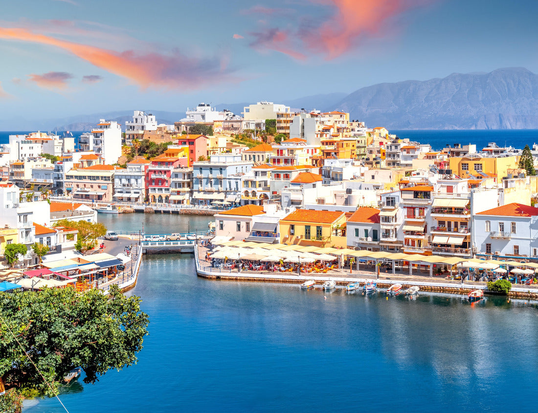 Old city of Agios Nikolaos, Island Crete, Greece 1000pc Puzzle